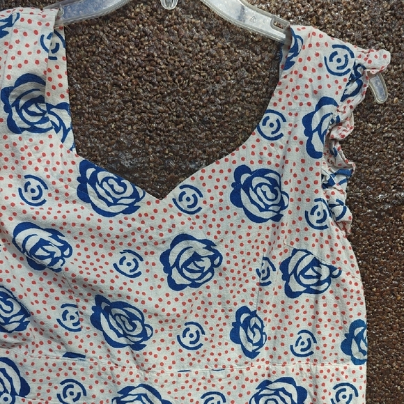 Mata Traders Blue Floral Dress - Picture 3 of 4